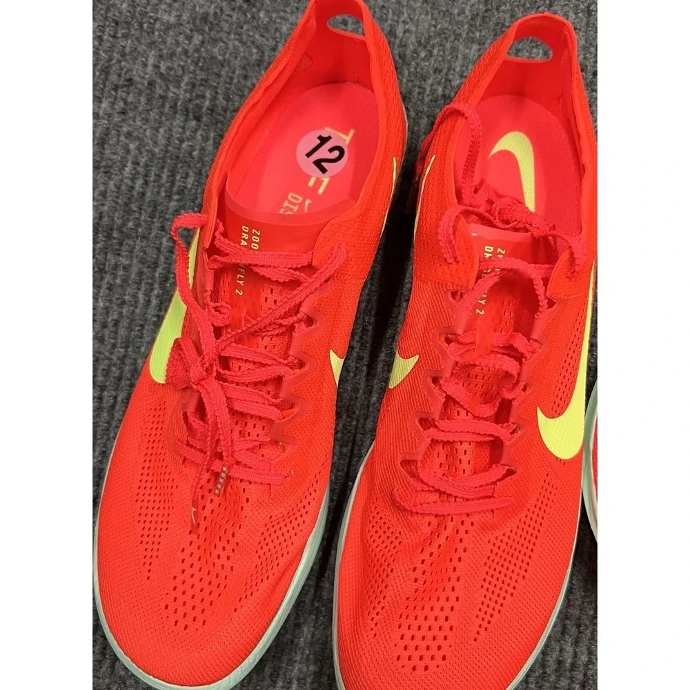 Nike ZoomX Dragonfly 2 Hyper Crimson Track Spikes FD8413-600 Mens 12 Running New